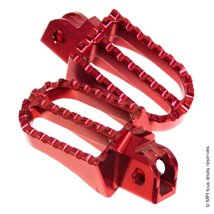 CALE PIEDS ALU ROUGE