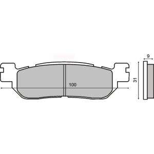 (275) PLAQUETTES X-MAX (ABS)