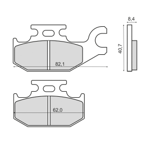 (413) PLAQUETTES BURGMAN 125 07