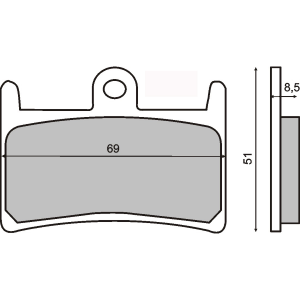 (252) PLAQUETTES AVT TMAX 500 08-11 / 530