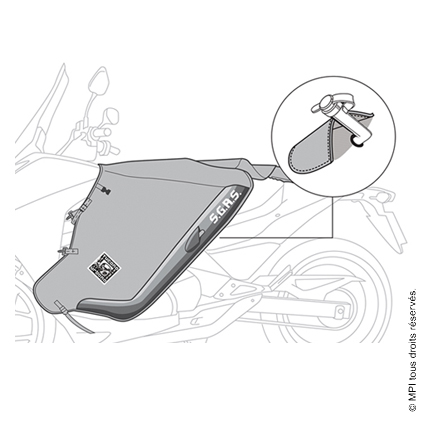 (R013) TABLIER PLUIE VESPA PX
