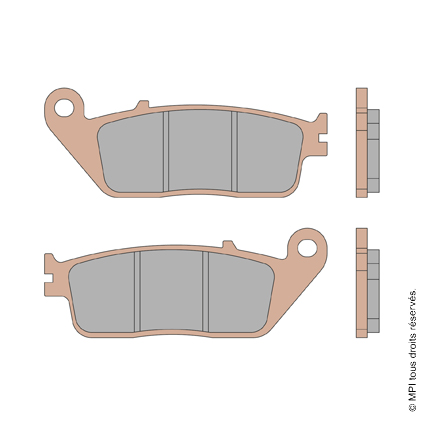 (6215572BS) PLAQUETTE BMW C600 / 650