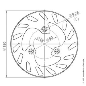 DISQUE FREIN AR ELYSTAR (176)