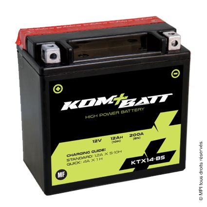 BATTERIE KTX14-BS (YTX14-BS) HQ